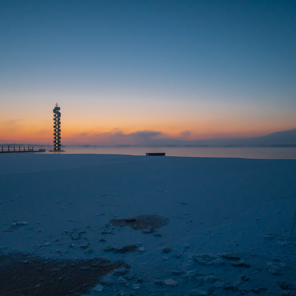 Februar 2021- Frostiger Tagesstart in Bitterfeld (-17°C)